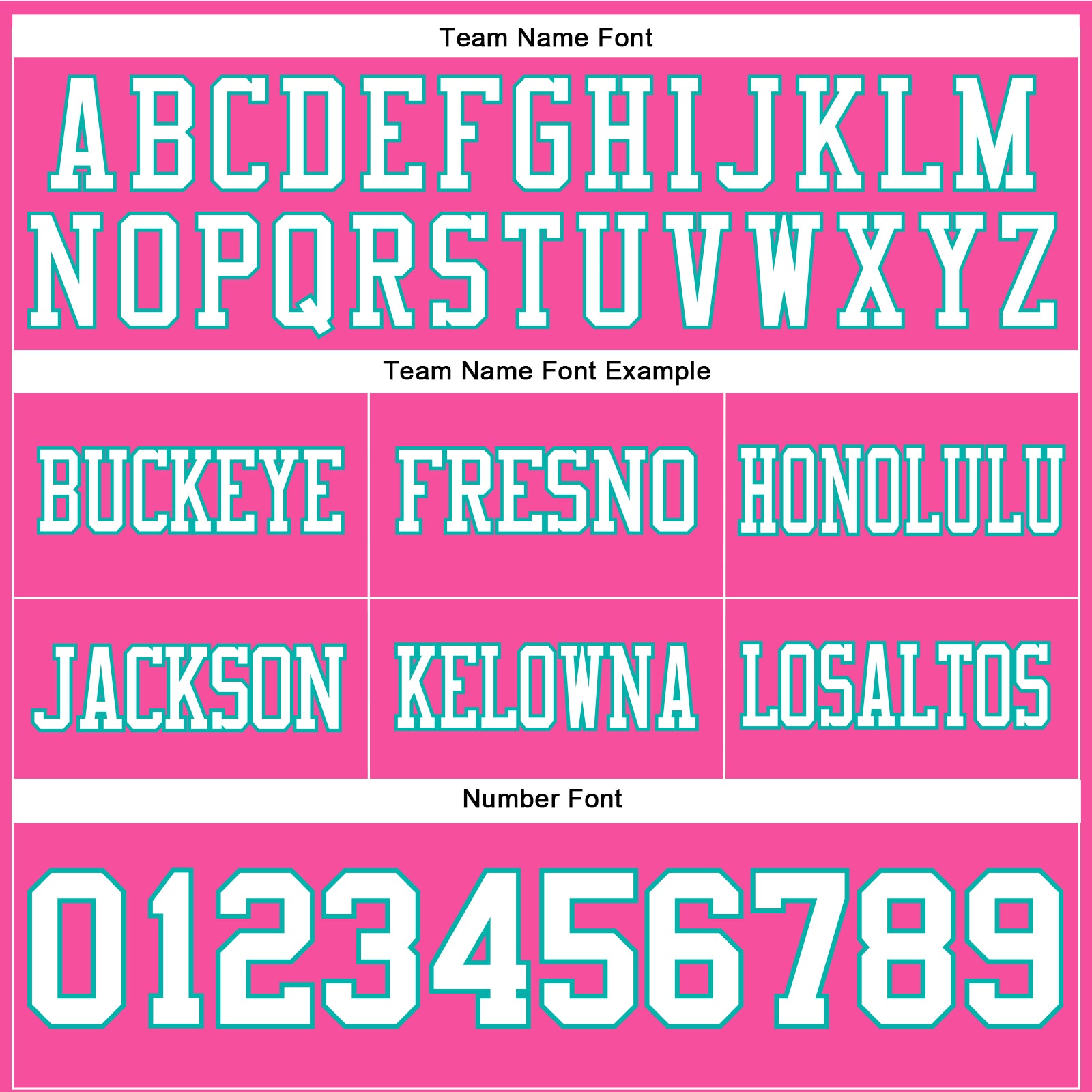 Custom Pink White-Aqua Authentic Football Jersey view 4