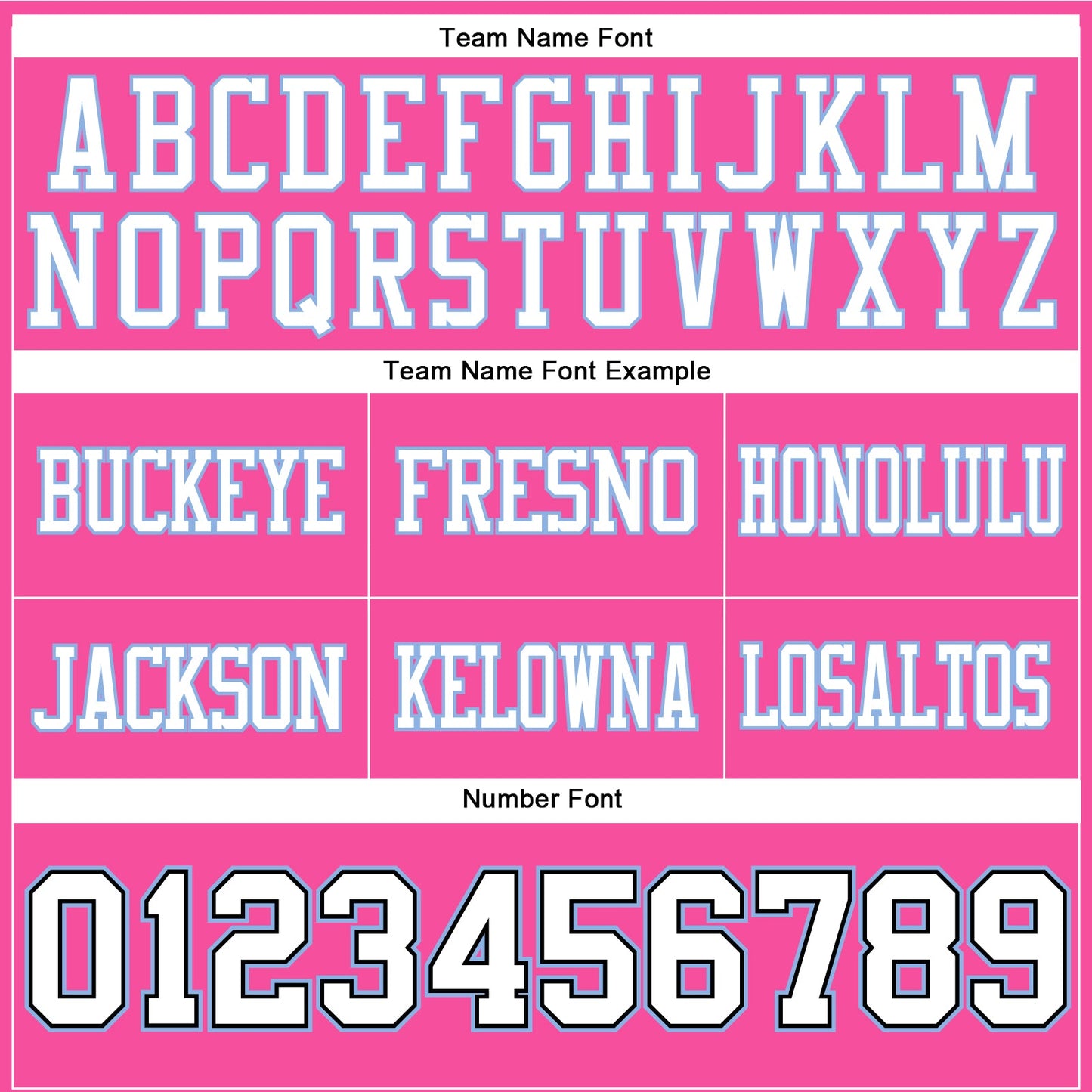 Custom Pink White Black-Light Blue Authentic Football Jersey view 4