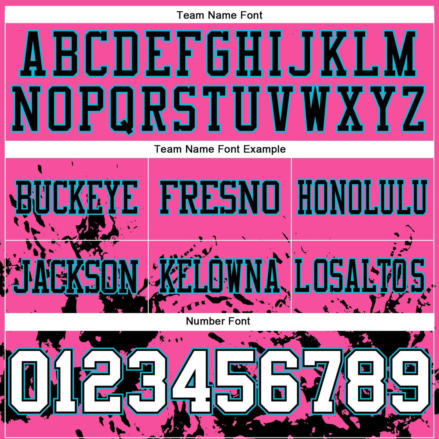 Custom Pink White Black-Lakes Blue 3D Pattern Splash Authentic Football Jersey view 4