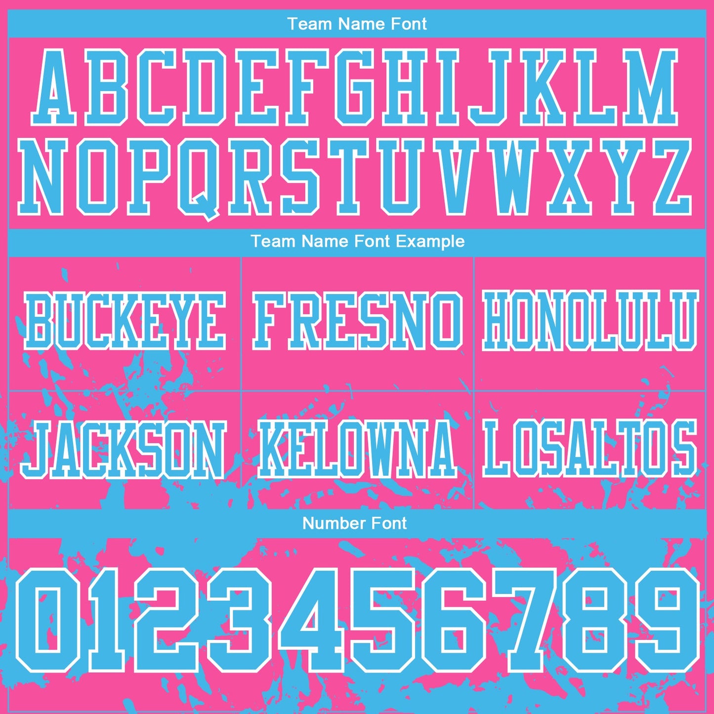 Custom Pink Sky Blue-White 3D Pattern Splash Authentic Football Jersey view 4