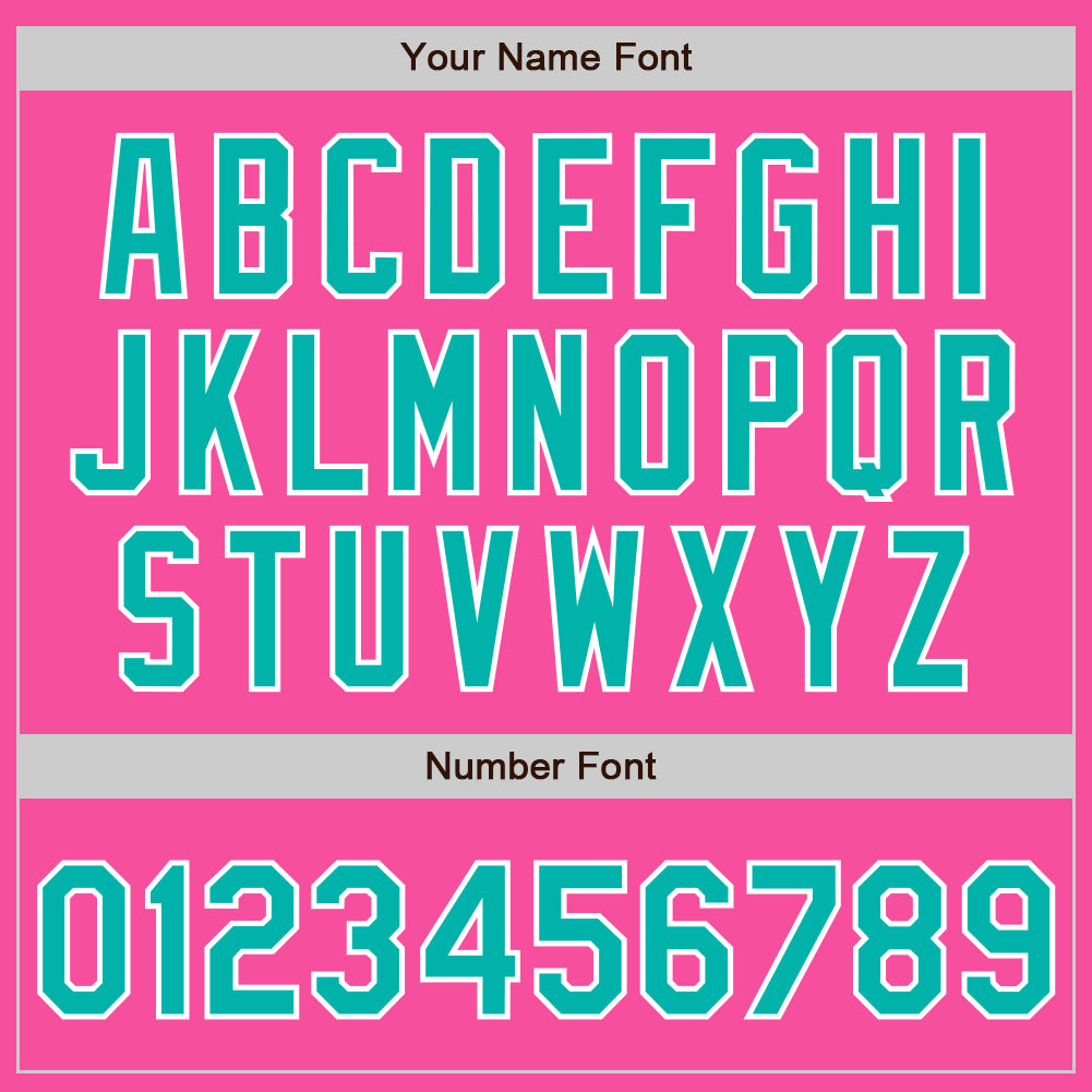 Custom Stitched Pink Aqua-White Baseball Pullover Sweatshirt Hoodie view 4