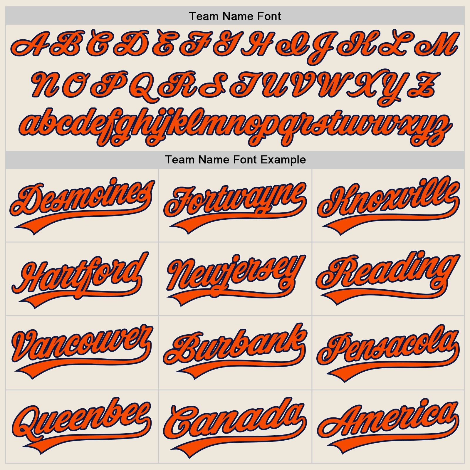 Custom Cream Navy Pinstripe Orange-Navy Authentic Baseball Jersey view 6