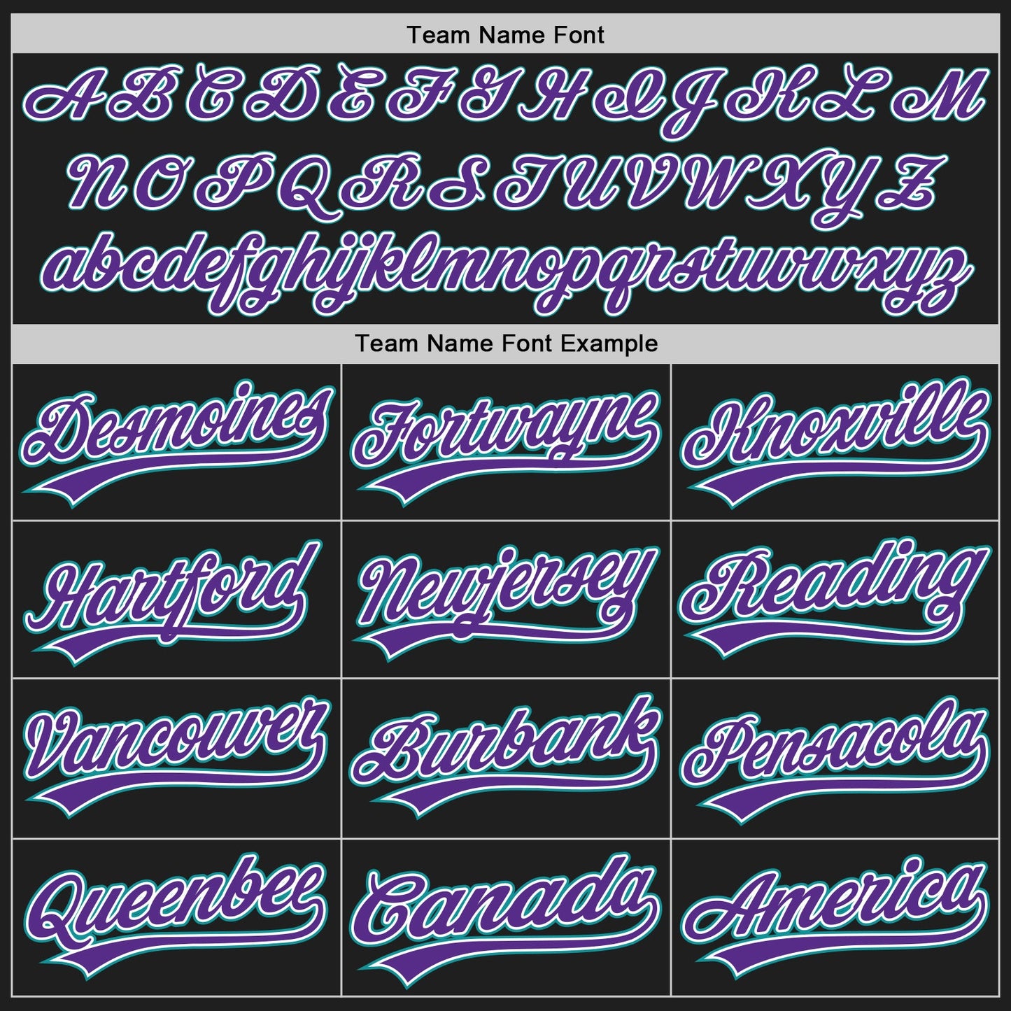 Custom Black White Pinstripe Purple Teal-White Authentic Baseball Jersey view 6