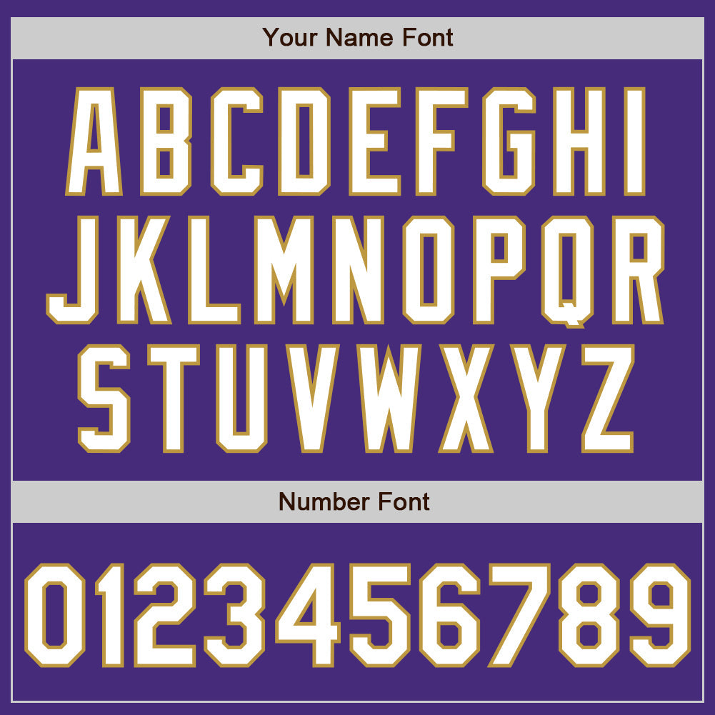 Custom Purple White-Old Gold Gradient Classic Vertical Stripe Authentic Baseball Jersey view 5