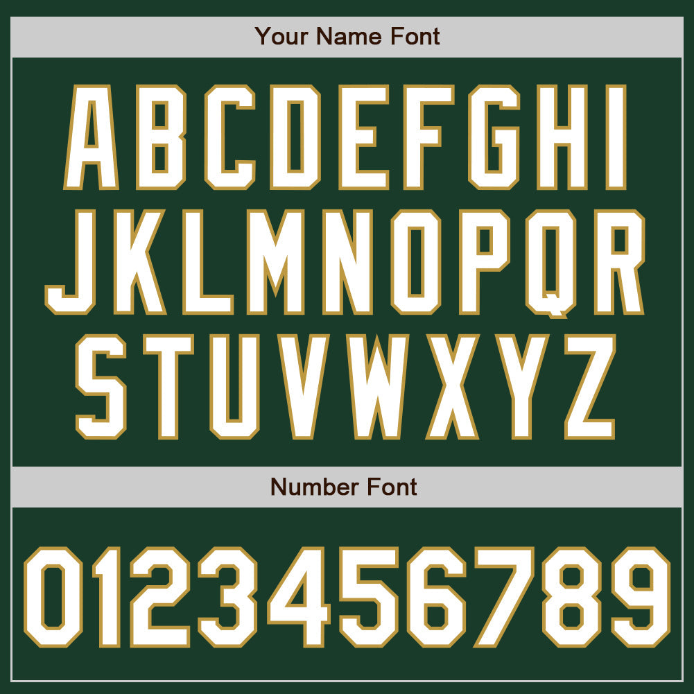 Custom Green White-Old Gold Gradient Classic Vertical Stripe Authentic Baseball Jersey view 5