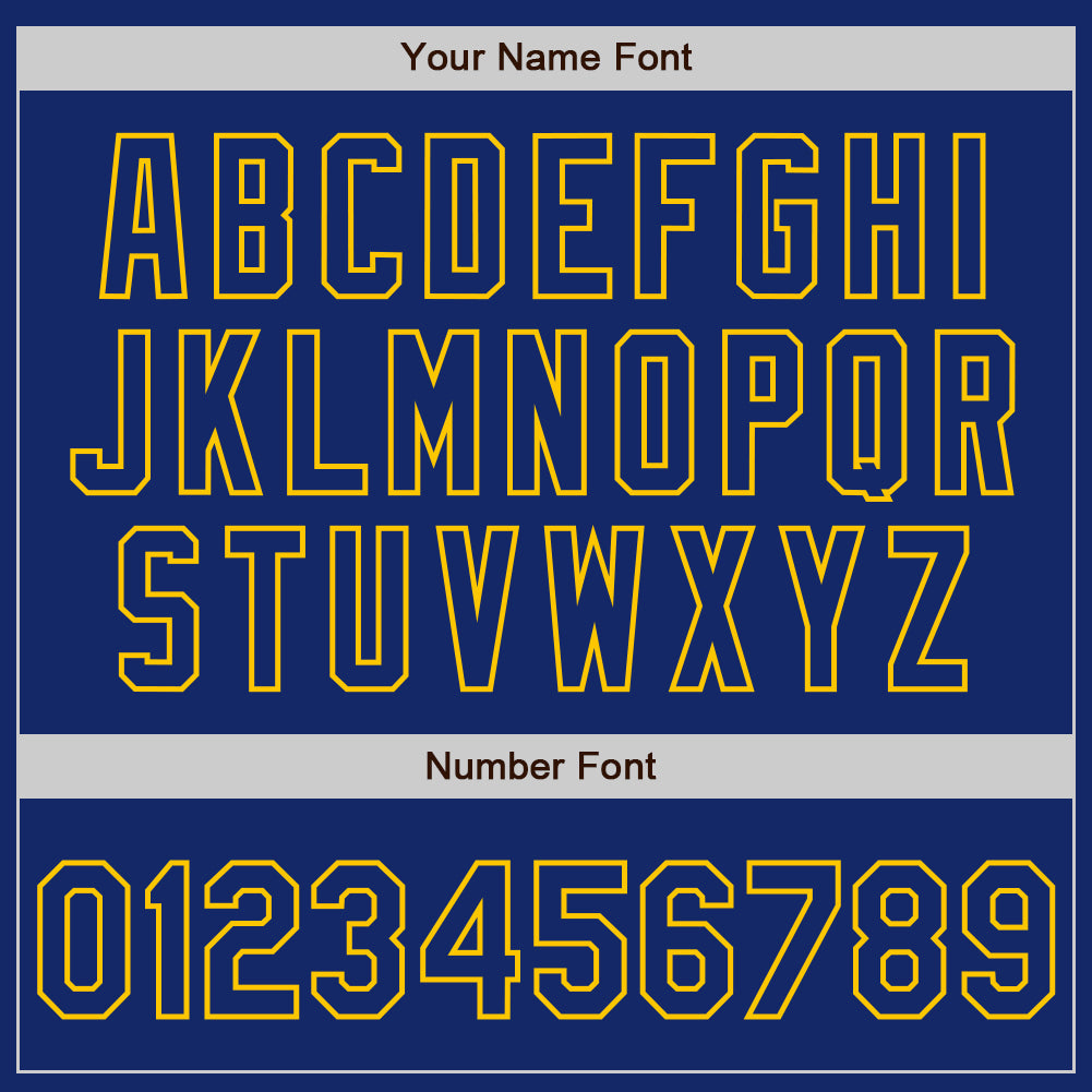 Custom Royal-Yellow Classic Vertical Stripe Fluid Liquid Texture Authentic Baseball Jersey view 5