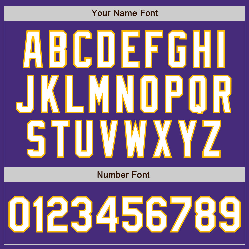 Custom Purple White-Gold Classic Vertical Stripe Fluid Liquid Texture Authentic Baseball Jersey view 5