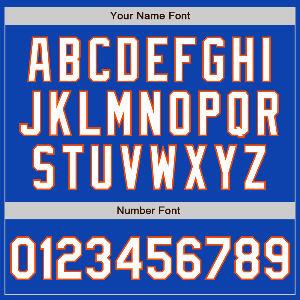 Custom Thunder Blue White-Orange Classic Vertical Stripe Fluid Liquid Texture Authentic Baseball Jersey view 5