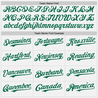 Custom White Kelly Green-Steel Gray Gradient Vertical Stripe Argentina Style Authentic Baseball Jersey view 4