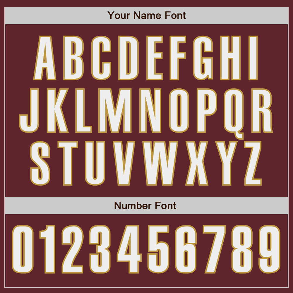 Custom Burgundy White-Old Gold Classic Color Block Side Panel Stripe Authentic Baseball Jersey view 5