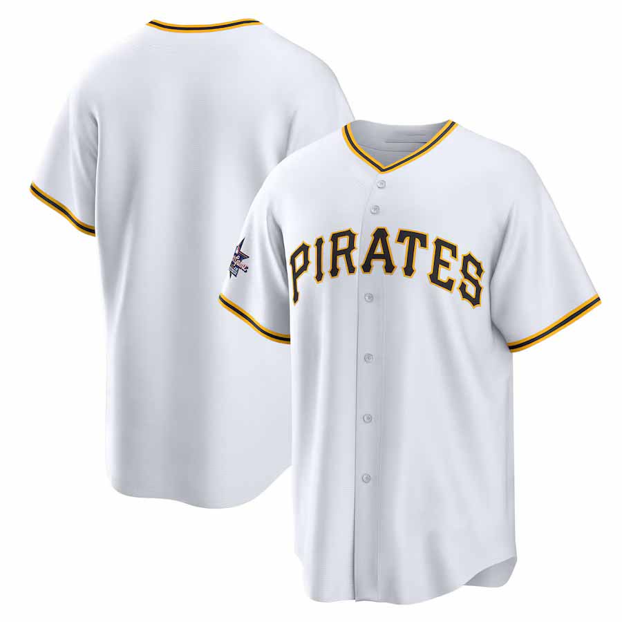 Pittsburgh Pirates 2025 All-Star Game Home Replica Jersey - White Stitched Baseball Jersey - Main View