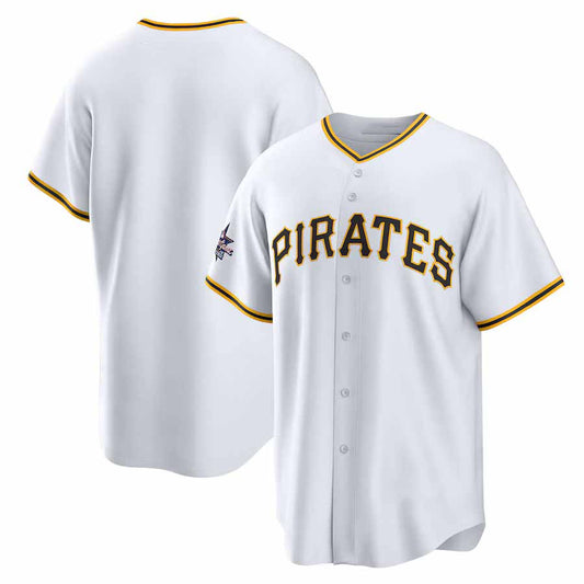 Pittsburgh Pirates 2025 All-Star Game Home Replica Jersey - White Stitched Baseball Jersey - Main View