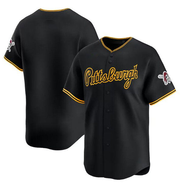 Pittsburgh Pirates Blank Black Alternate Limited Baseball Stitched Jersey - Main View