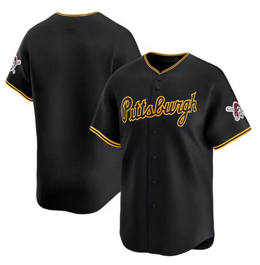 Pittsburgh Pirates Blank Black Alternate Limited Baseball Stitched Jersey - Main View