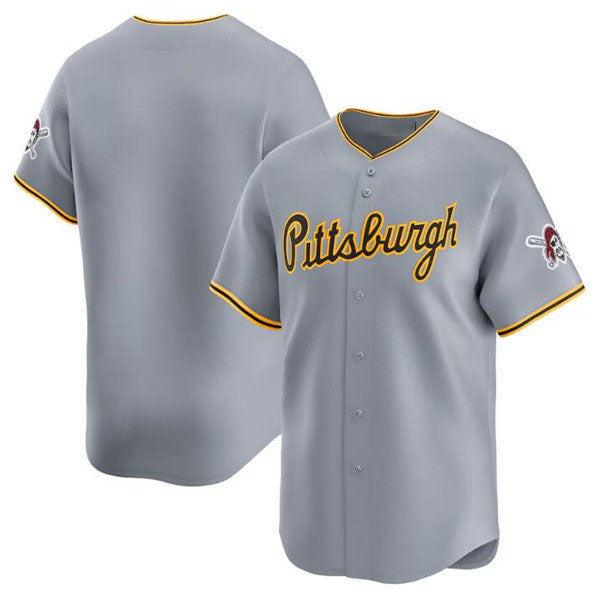 Pittsburgh Pirates Blank Gray Away Limited Baseball Stitched Jersey - Main View