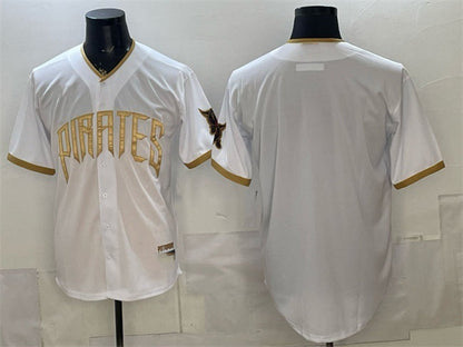 Pittsburgh Pirates Blank White 2026 City Connect Stadium Stitched Baseball Jersey - Main View