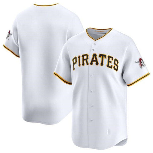Pittsburgh Pirates Blank White Home Limited Baseball Stitched Jersey - Main View