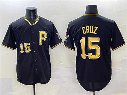 Pittsburgh Pirates #15 Oneil Cruz Black 2025 Limited Stitched Baseball Jersey - Main View