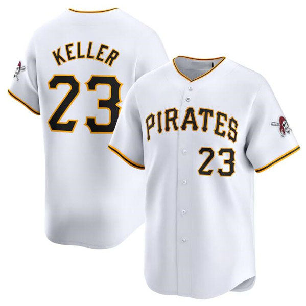 Pittsburgh Pirates #23 Mitch Keller White Home Limited Baseball Stitched Jersey - Main View