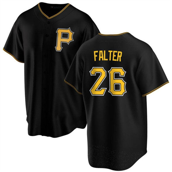 Pittsburgh Pirates #26 Bailey Falter Black Cool Base Baseball Stitched Jersey - Main View