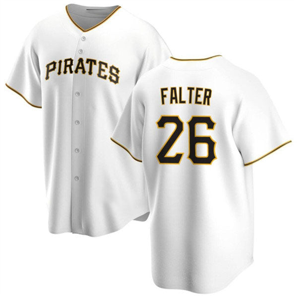 Pittsburgh Pirates #26 Bailey Falter White Cool Base Baseball Stitched Jersey - Main View