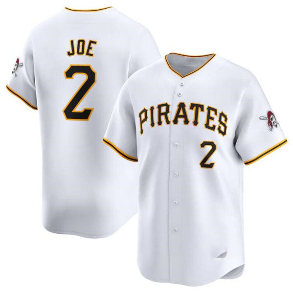 Pittsburgh Pirates #2 Connor Joe White Home Limited Baseball Stitched Jersey - Main View