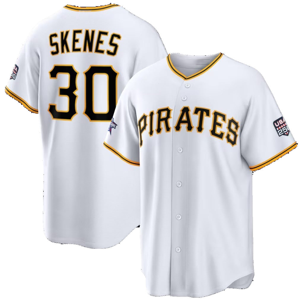 Pittsburgh Pirates #30 Paul Skenes 2026 All-Star Game White Replica Baseball Jersey - Main View