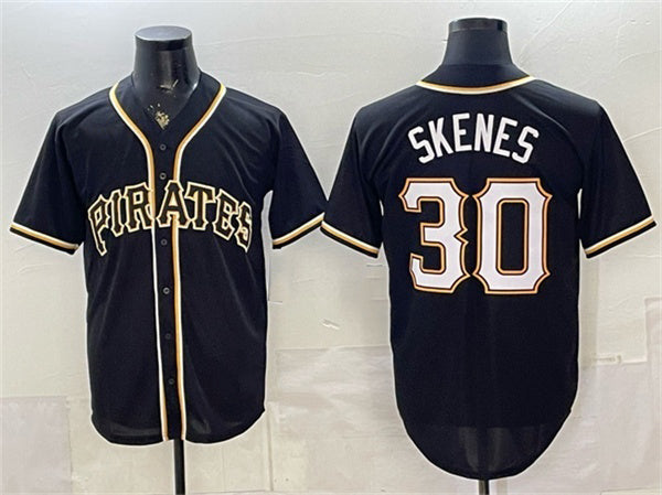 Pittsburgh Pirates #30 Paul Skenes 2026 Fashion Black Out Stitched Baseball Jersey - Main View