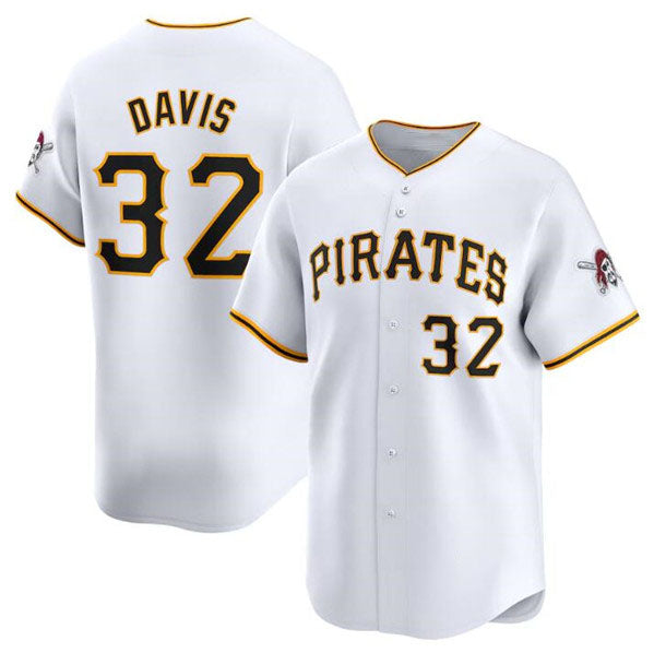Pittsburgh Pirates #32 Henry Davis White Home Limited Baseball Stitched Jersey - Main View