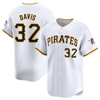 Pittsburgh Pirates #32 Henry Davis White Home Limited Baseball Stitched Jersey - Main View