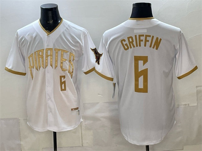 Pittsburgh Pirates #6 Konnor Griffin White 2026 City Connect Stadium Stitched Baseball Jersey - Main View