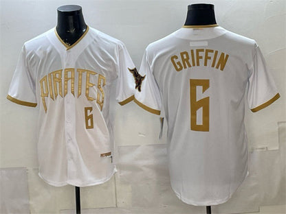 Pittsburgh Pirates #6 Konnor Griffin White 2026 City Connect Stadium Stitched Baseball Jersey - Main View