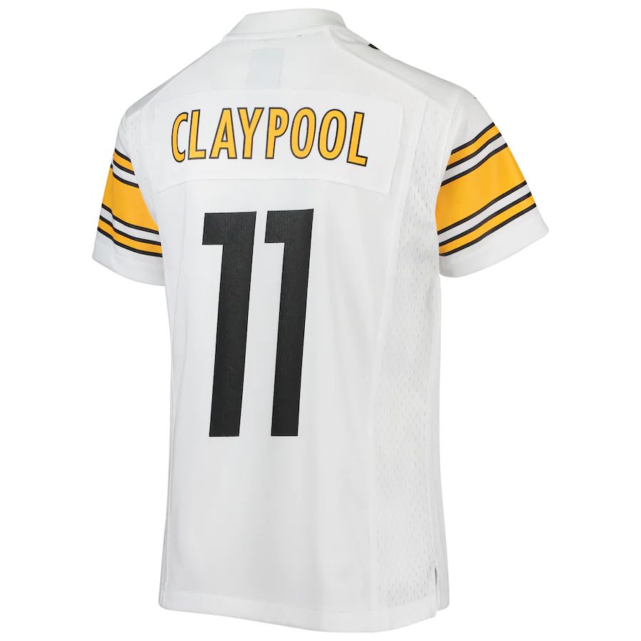 P.Steelers #11 Chase Claypool White Game Jersey Stitched American Football Jerseys - Main View