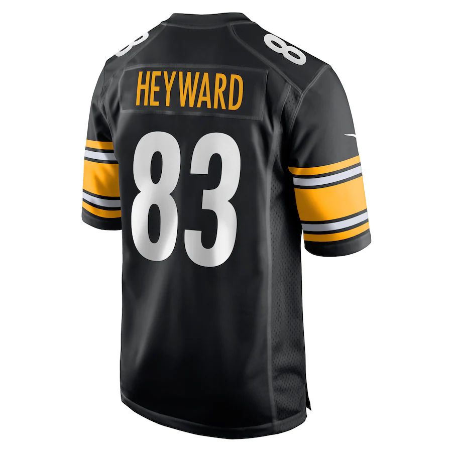 P.Steelers #83 Connor Heyward Black Game Player Jersey Stitched American Football Jerseys - Main View