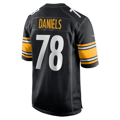 P.Steelers #78 James Daniels Black Game Player Jersey Stitched American Football Jerseys - Main View