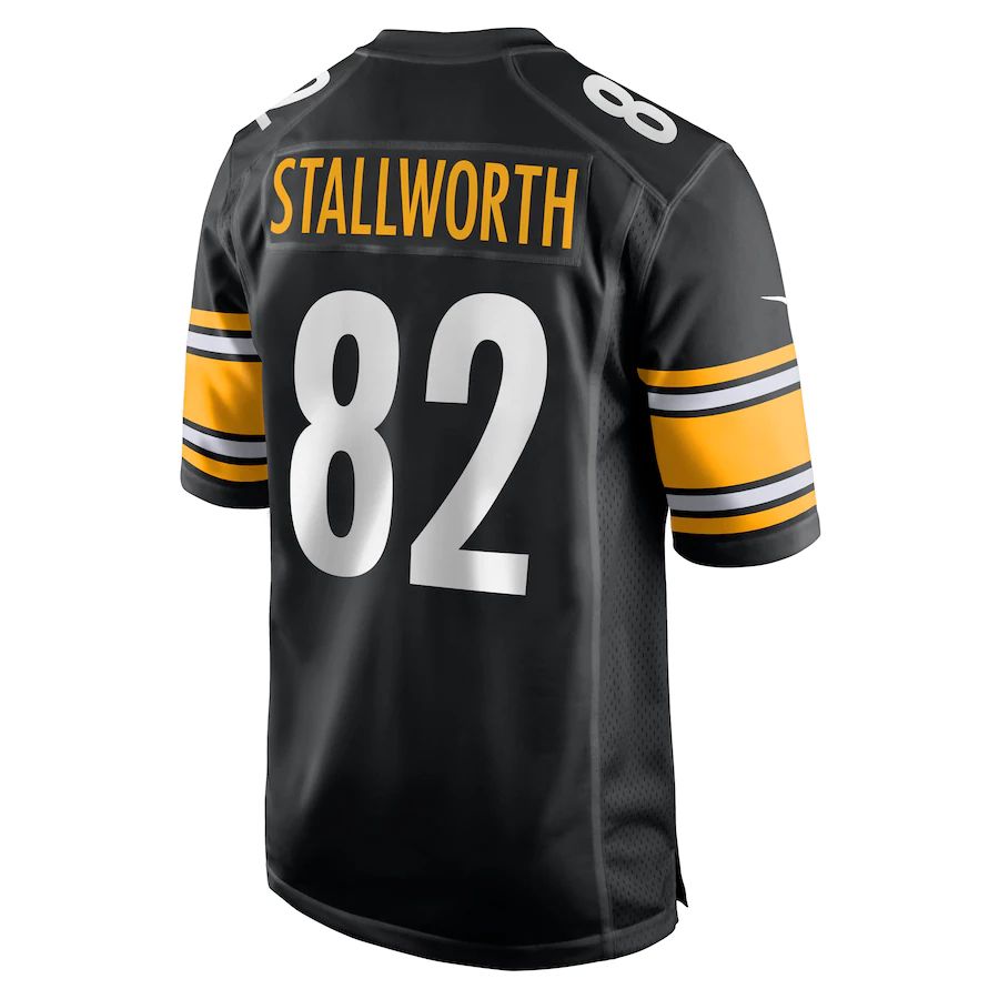 P.Steelers #82 John Stallworth Black Retired Player Jersey Stitched American Football Jerseys - Main View