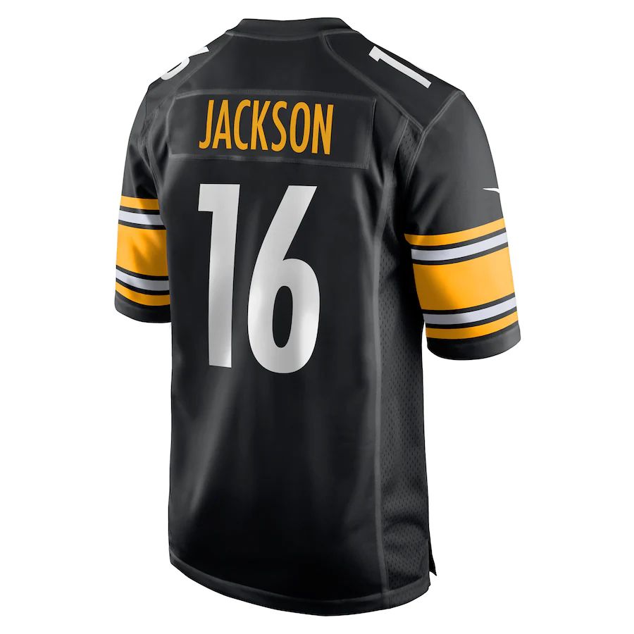 P.Steelers #16 Josh Jackson Black Game Player Jersey Stitched American Football Jerseys - Main View