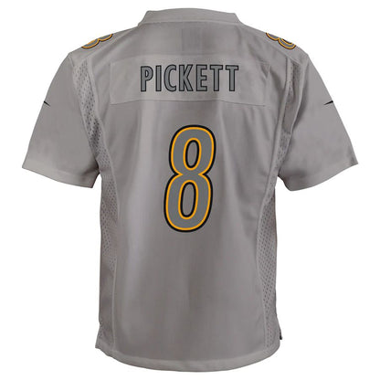 P.Steelers #8 Kenny Pickett Gray Atmosphere Game Jersey Stitched American Football Jerseys - Main View
