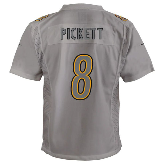 P.Steelers #8 Kenny Pickett Gray Atmosphere Game Jersey Stitched American Football Jerseys - Main View