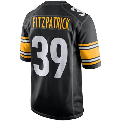 P.Steelers #39 Minkah Fitzpatrick Black Player Game Jersey Stitched American Football Jerseys - Main View