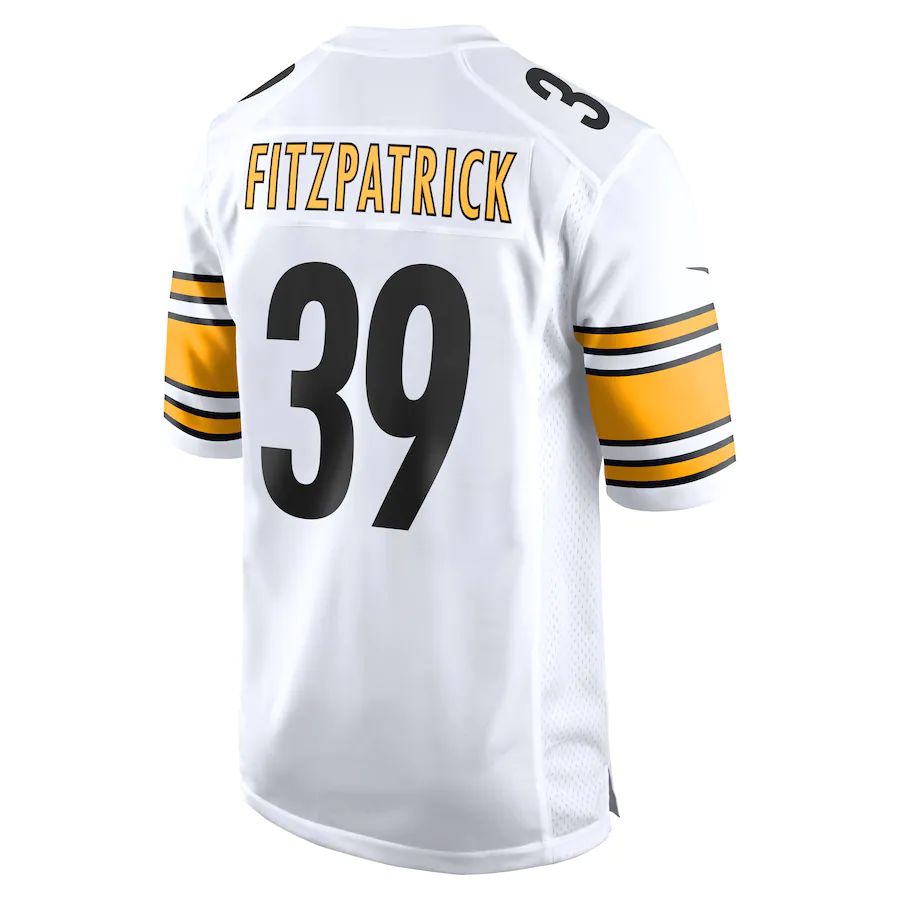 P.Steelers #39 Minkah Fitzpatrick White Game Player Jersey Stitched American Football Jerseys - Main View