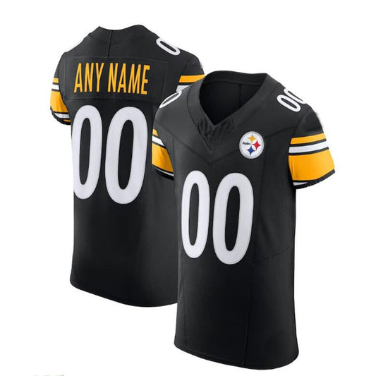 Custom P.Steelers Black Vapor F.U.S.E. Elite Jersey Stitched American Football Jerseys - Main View