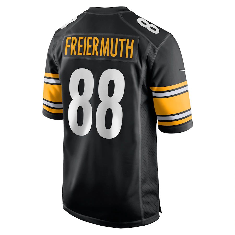 P.Steelers #88 Pat Freiermuth Black Game Jersey Stitched American Football Jerseys - Main View
