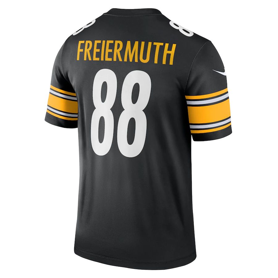 P.Steelers #88 Pat Freiermuth Black Legend Jersey Stitched American Football Jerseys - Main View