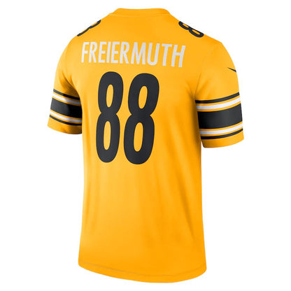 P.Steelers #88 Pat Freiermuth Gold Inverted Legend Jersey Stitched American Football Jerseys - Main View
