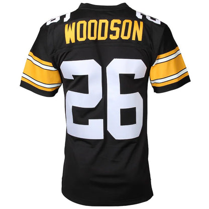 P.Steelers #26 Rod Woodson Mitchell & Ness Black Retired Player Legacy Replica Jersey Stitched American Football Jerseys - Main View