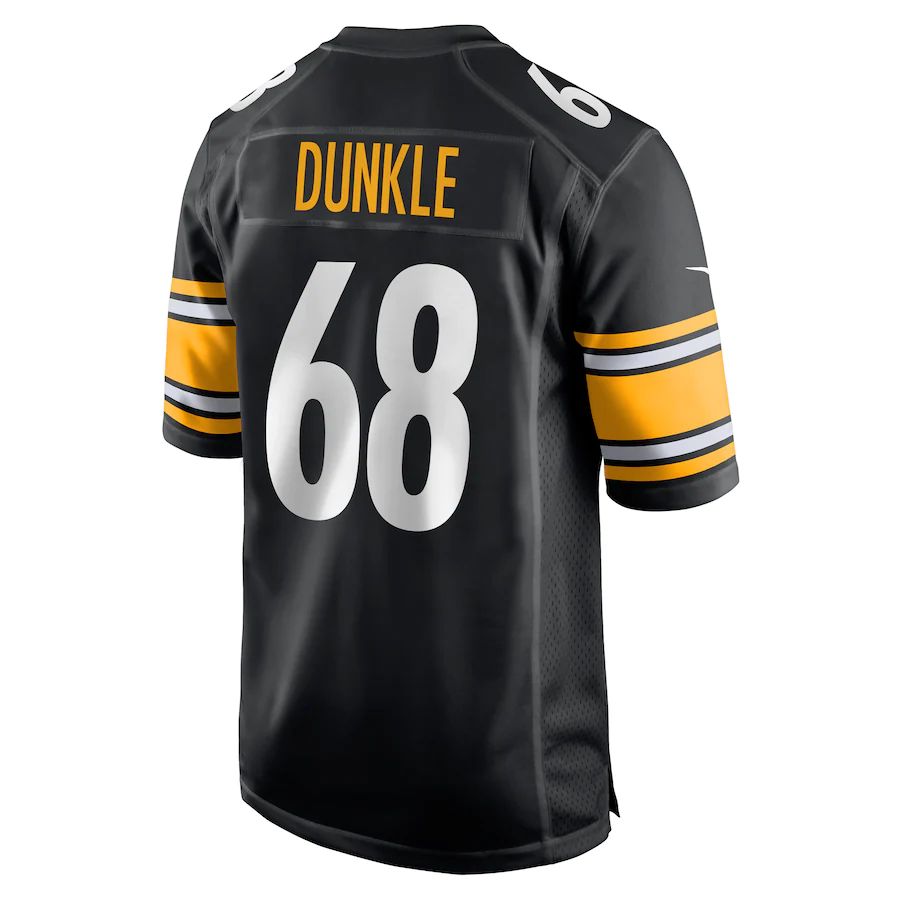 P.Steelers #68 William Dunkle Black Game Player Jersey Stitched American Football Jerseys - Main View