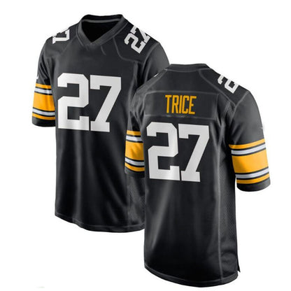 P.Steelers #27 Cory Trice Alternate Game Jersey - Black Stitched American Football Jerseys - Main View