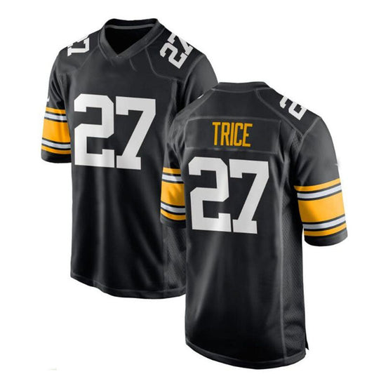 P.Steelers #27 Cory Trice Alternate Game Jersey - Black Stitched American Football Jerseys - Main View