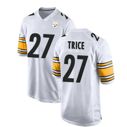 P.Steelers #27 Cory Trice Game Jersey - White Stitched American Football Jerseys - Main View